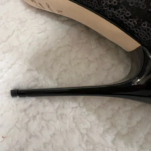 Jimmy Choo COSMIC Black Sequin Patent Leather Platform - Picture 8 of 13